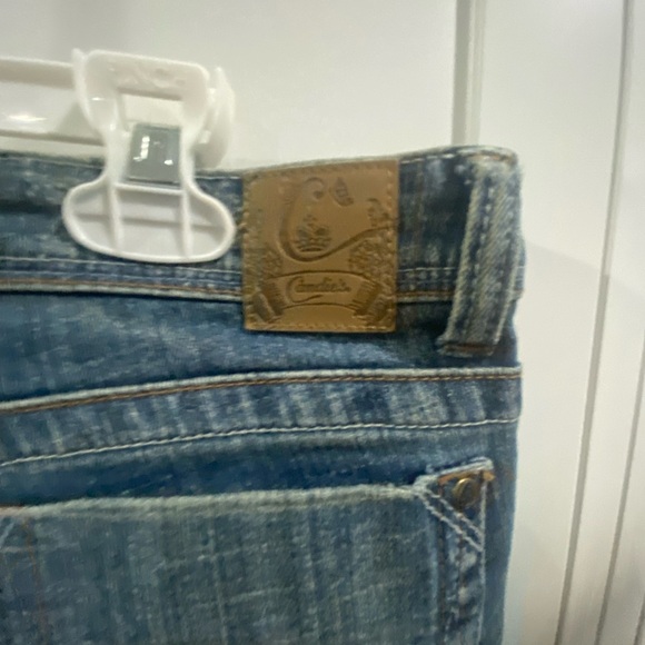 EUC Candie's Y2K Floral Embroidered Velvet Flare Jeans Vintage 1990s - Picture 6 of 7